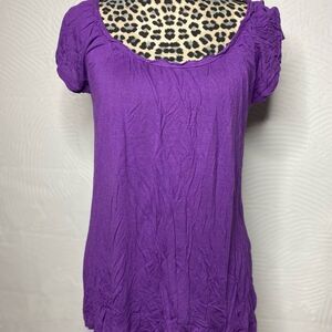 Kirra Vibrant Purple Short Sleeve Top